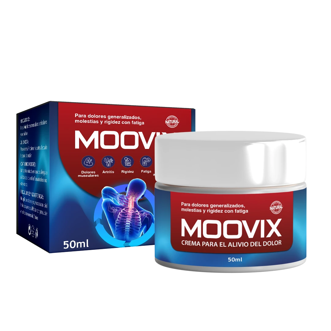 Moovix, envase y caja